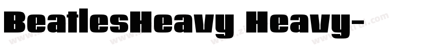 BeatlesHeavy Heavy字体转换